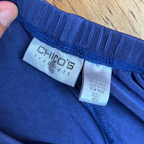 Additions by Chicos Womens Pants Black Pull On Elastic Fit Loose Fit 2 (M) - Picture 4 of 10